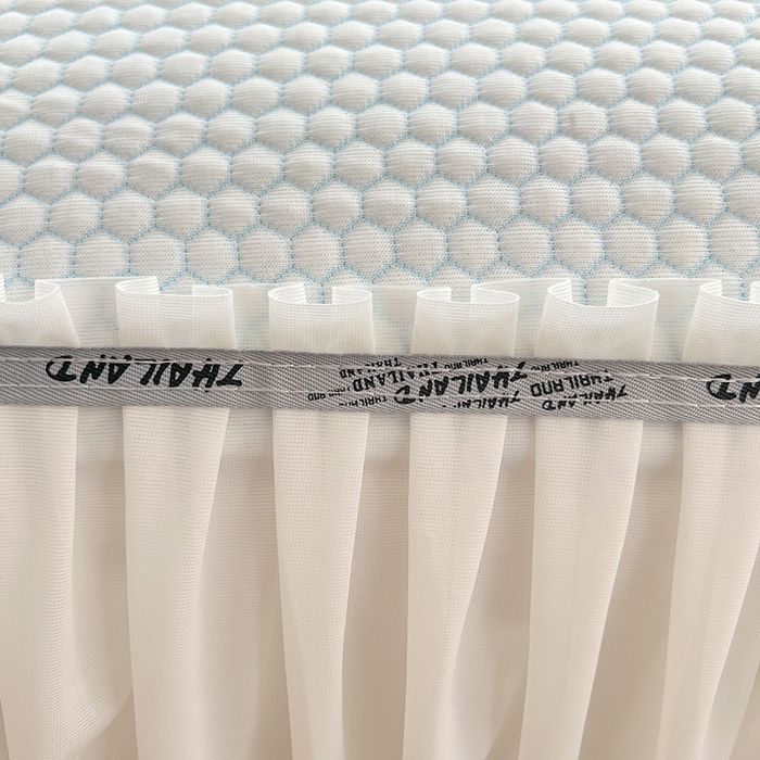 91家纺网 家纺一手货源 找家纺 梦舒羽 2025春夏新款冰豆豆凉席席子-床裙款 凉豆豆-小熊蓝