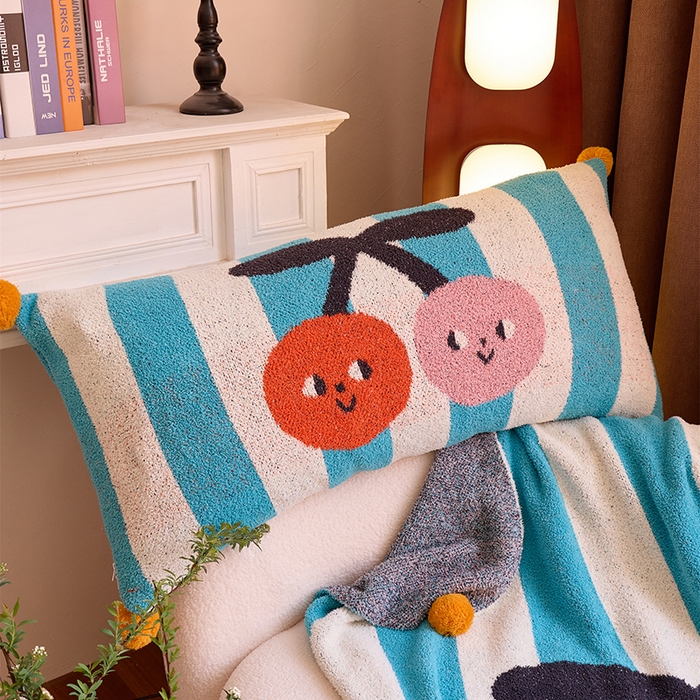 91家纺网 家纺一手货源 找家纺 （总）暖绵绵家纺 2025新款慕樱同款抱枕（含芯）