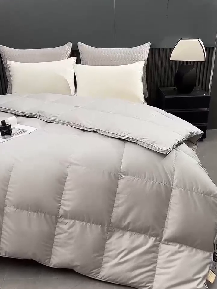 91家纺网 家纺一手货源 找家纺 （总）御眠纺羽绒被壳 2025新款1全棉纯色全棉贡缎羽绒被羽绒被壳单层立体边