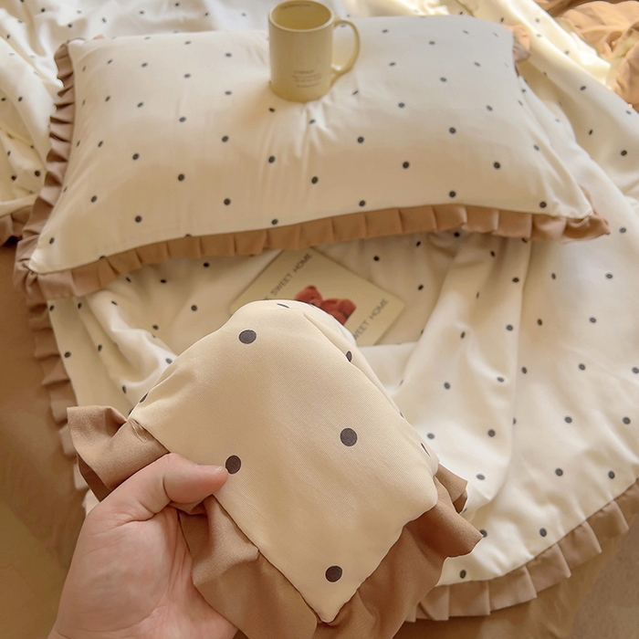 91家纺网 家纺一手货源 找家纺 欧尚 2025新款夏被四件套 黑波点