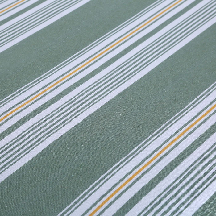 91家纺网 家纺一手货源 找家纺 恋尚羽 2025新款加厚纯棉老粗布凉席三件套 条纹 绿