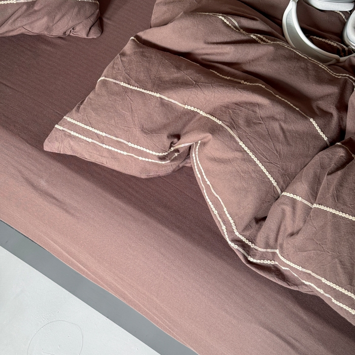 91家纺网 家纺一手货源 找家纺 山舍家居 2025新款全棉纯棉色织提花四件套-弗洛伦萨的落日 弗洛伦萨的落日-拿铁