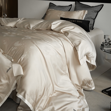 91家纺网 家纺一手货源 找家纺 （总）涞澳家纺 2025新款天丝棉提花四件套