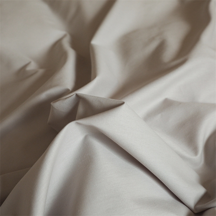 91家纺网 家纺一手货源 找家纺 启程2025新款全棉纯色双拼无印风四件套 绅士灰+杏仁