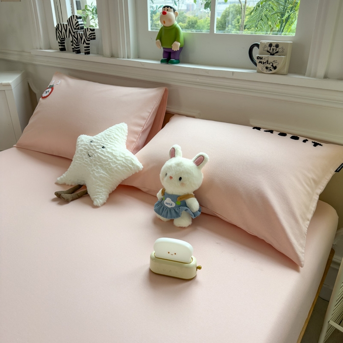 91家纺网 家纺一手货源 找家纺 席世家 2025春夏新款全棉纯棉老粗布印花床笠凉席席子 宝贝兔