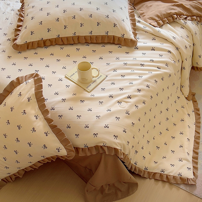 91家纺网 家纺一手货源 找家纺 欧尚 2025新款夏被四件套 繁花