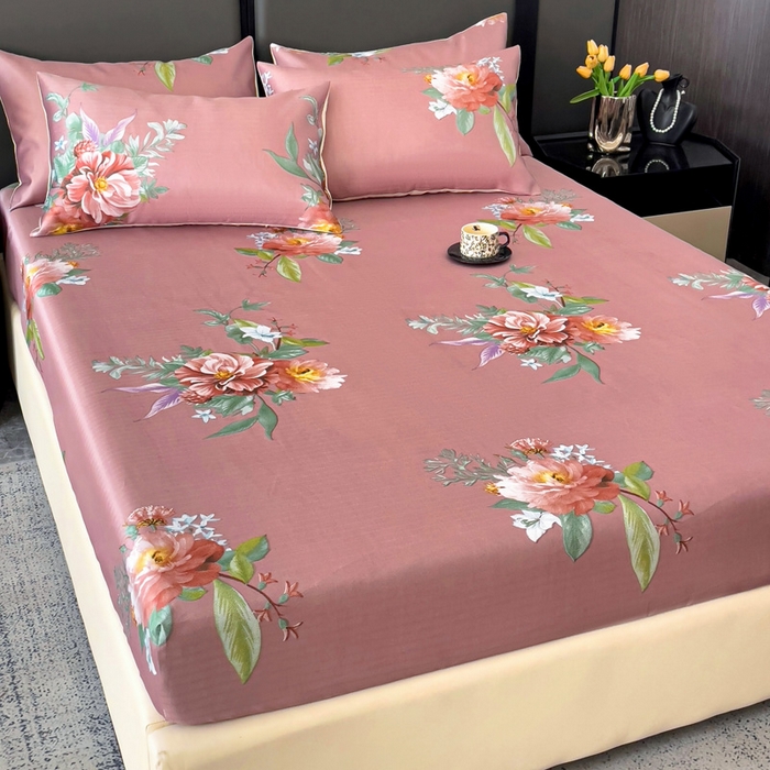 91家纺网 家纺一手货源 找家纺 纽缦家纺 2025新款印花冰丝床笠 美满