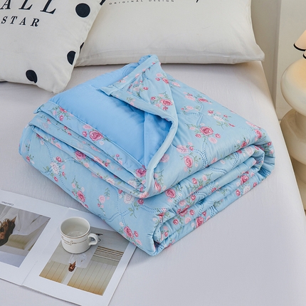 91家纺网 家纺一手货源 找家纺 （总）被多多被业 2025新款凉感丝印花夏被夏凉被空调被