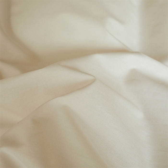 91家纺网 家纺一手货源 找家纺 启程2025新款全棉纯色双拼无印风四件套 奶白+草绿