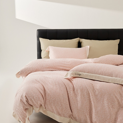 涞澳家纺 2025新款全棉色织提花四件套 恋歌