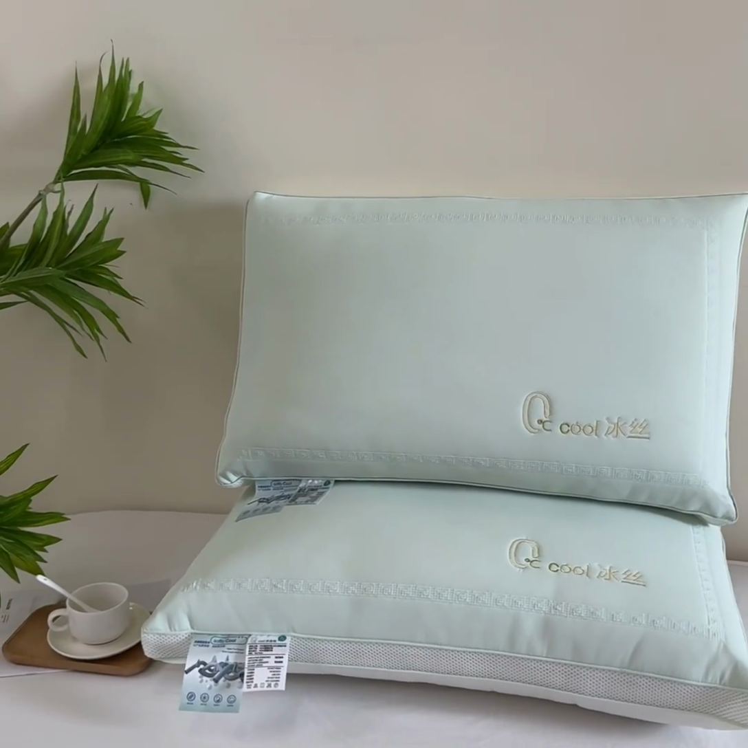 91家纺网 家纺一手货源 找家纺 （总）大熊枕芯 2025枕芯夏季凉感立体面包冰丝枕亲肤柔软零度高软枕头芯