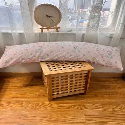 91家纺网 家纺一手货源 找家纺 （总）花西夫人 2023新款13372全棉印花长枕套双人枕头情侣枕芯