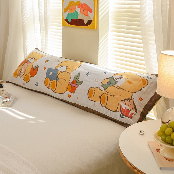 91家纺网 家纺一手货源 找家纺 （总）雯雨2025新款A类卡通双人纱布枕套