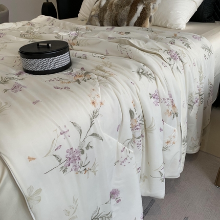 91家纺网 家纺一手货源 找家纺 （总）2025新款小冰皮夏凉被锦纶氨纶面料空调夏被凉感丝单夏被空调被