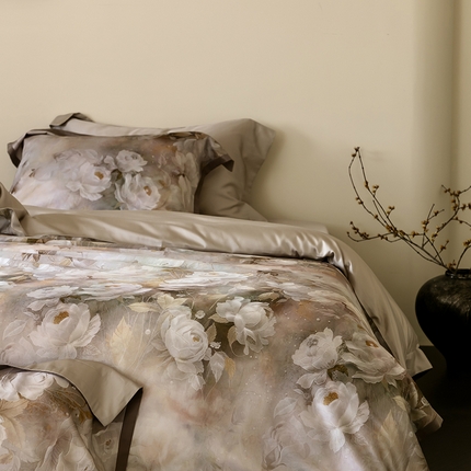 涞澳家纺 2025新款天丝棉印花四件套 花涧