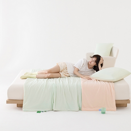 优被业  2025新款冰柔雪糕凉感抗菌被夏凉被 冰柔-柠檬绿