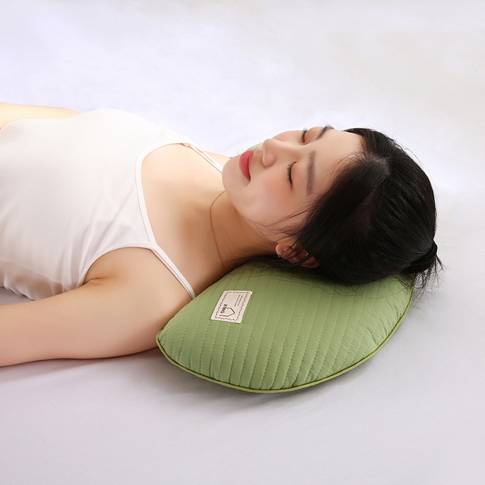 91家纺网 家纺一手货源 找家纺 （总）蔻眠 2025新款月牙-全棉甜荞麦护颈枕芯儿童学生成人荞麦壳枕头
