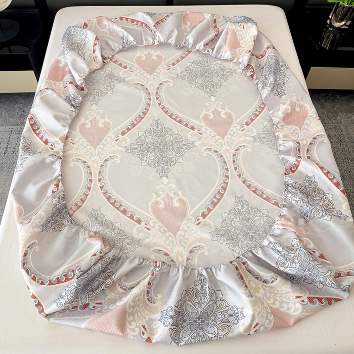 91家纺网 家纺一手货源 找家纺 纽缦家纺 2025新款印花冰丝床笠 经典