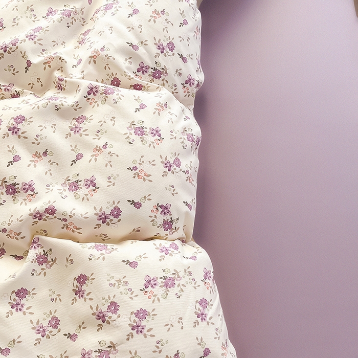 91家纺网 家纺一手货源 找家纺 玖明2025新款A类加厚柔软针织棉双层纱四件套 暮光紫苑