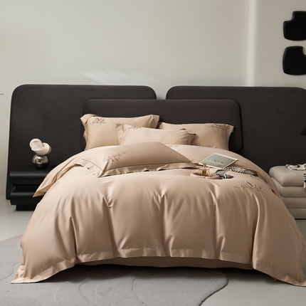 91家纺网 家纺一手货源 找家纺 JUICY 橘滋家纺 2025新款简约风格质感纯棉系列 隐奢时光-浮生香槟