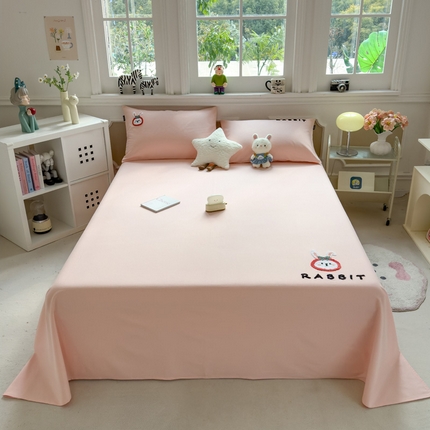 91家纺网 家纺一手货源 找家纺 席世家 2025春夏新款全棉纯棉老粗布印花床单凉席席子 幸运帽