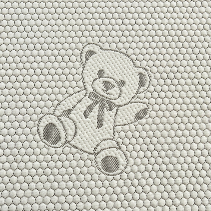 91家纺网 家纺一手货源 找家纺 梦舒羽 2025春夏新款冰豆豆凉席席子-床裙款 凉豆豆-小熊灰