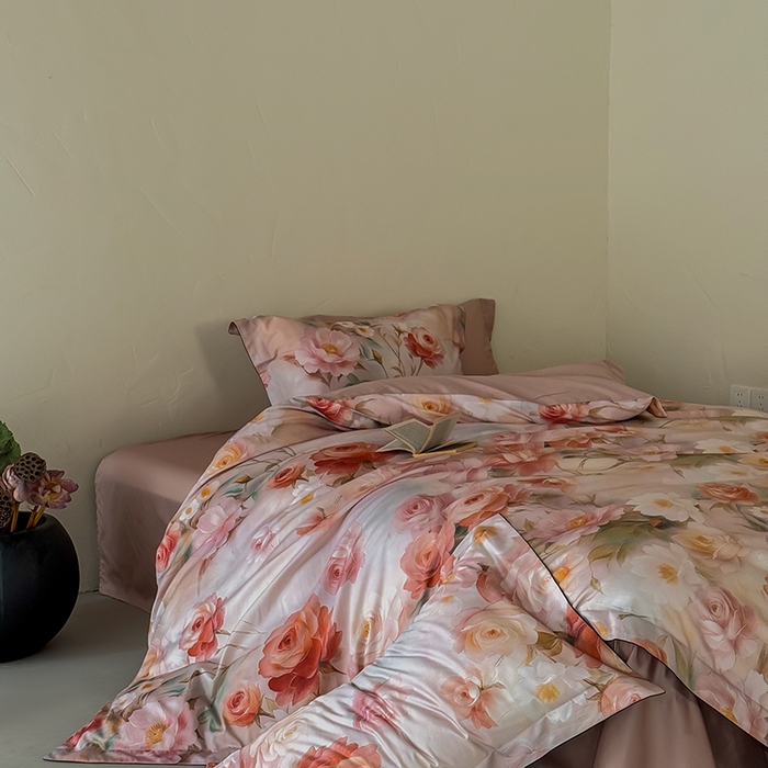 91家纺网 家纺一手货源 找家纺 涞澳家纺 2025新款亲肤舒适悦棉四件套 采薇