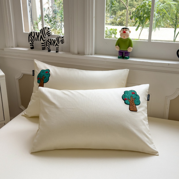 91家纺网 家纺一手货源 找家纺 席世家 2025春夏新款全棉纯棉老粗布印花床笠凉席席子 苹果树