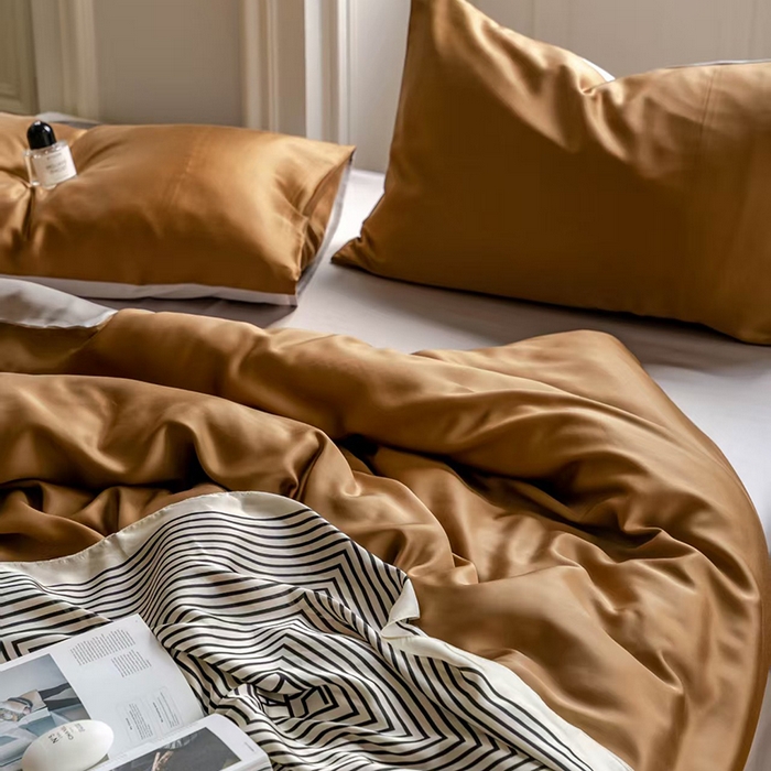 91家纺网 家纺一手货源 找家纺 （总）未来家居 2025新款60S兰精天丝纯色四件套