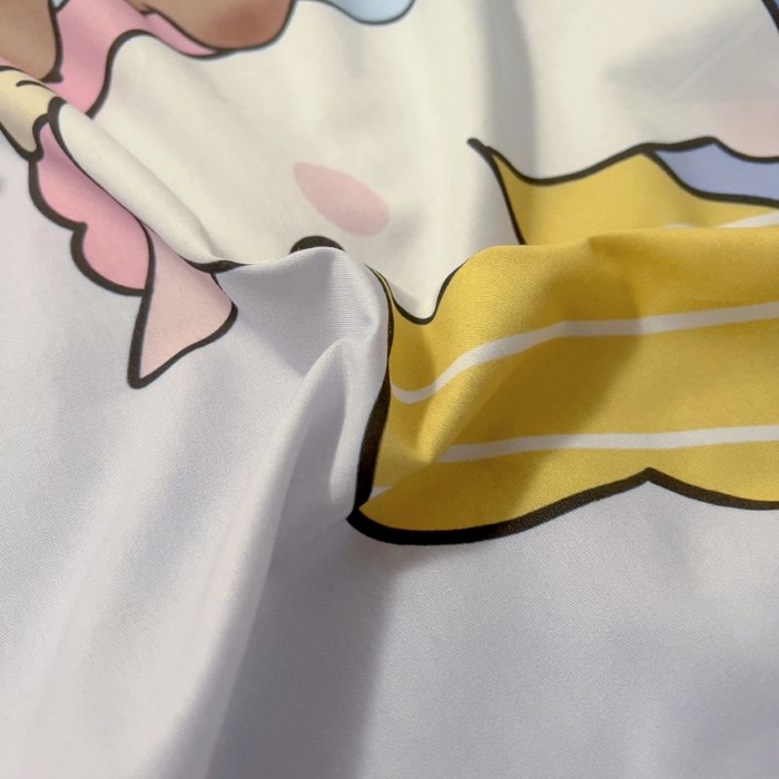 91家纺网 家纺一手货源 找家纺 浩诚2025新款卡皮巴拉原创IP全棉大版单床笠单枕套-有作品登记证书 旋转巴拉