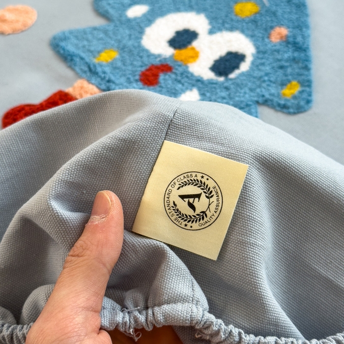 91家纺网 家纺一手货源 找家纺 席世家 2025春夏新款全棉纯棉老粗布印花床笠凉席席子 幸运帽