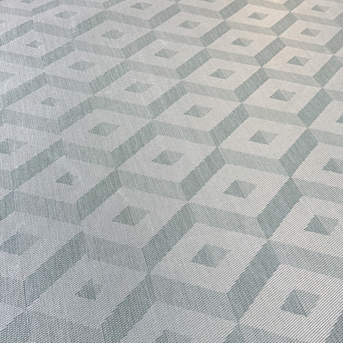 91家纺网 家纺一手货源 找家纺 鑫琪莱家纺 2025新款冰柔凉感丝凉席席子三件套 摩登立方-灰-床笠款