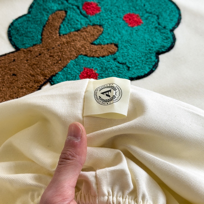 91家纺网 家纺一手货源 找家纺 席世家 2025春夏新款全棉纯棉老粗布印花床笠凉席席子 苹果树