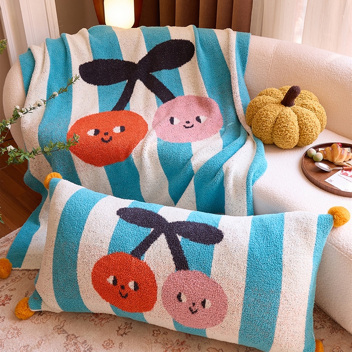 91家纺网 家纺一手货源 找家纺 （总）暖绵绵家纺 2025新款慕樱同款抱枕（含芯）