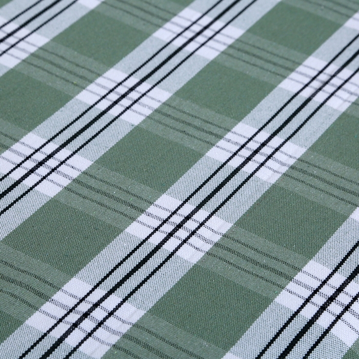 91家纺网 家纺一手货源 找家纺 恋尚羽 2025新款加厚纯棉老粗布凉席三件套 大方格 绿