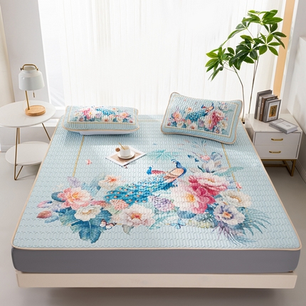 91家纺网 家纺一手货源 找家纺 （总）美丽折家纺 2025新款6mm厚乳胶床笠款三件套