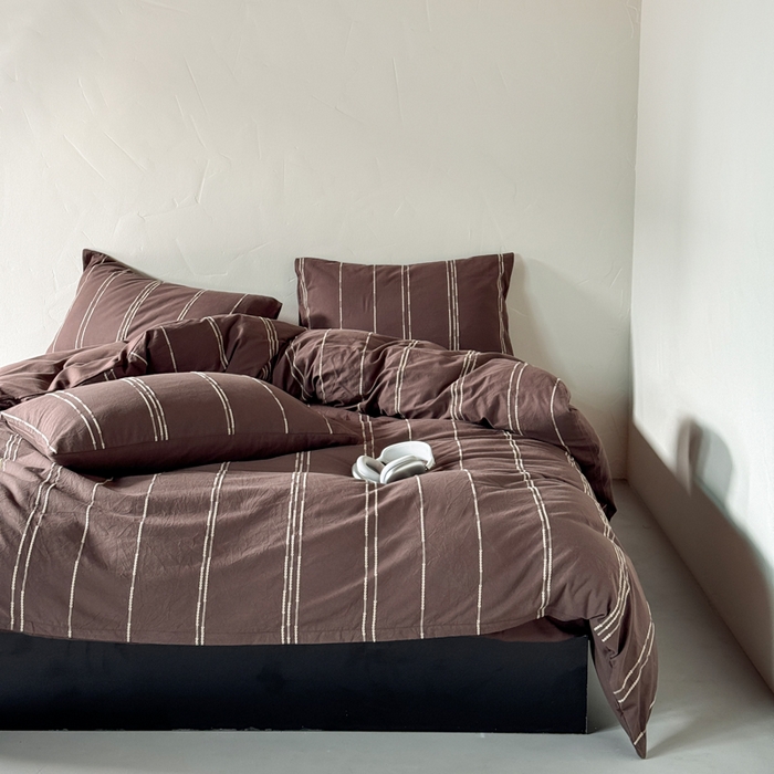 91家纺网 家纺一手货源 找家纺 山舍家居 2025新款全棉纯棉色织提花四件套-弗洛伦萨的落日 弗洛伦萨的落日-拿铁