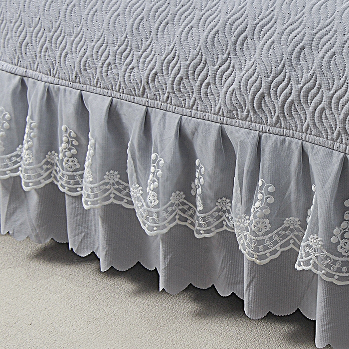 91家纺网 家纺一手货源 找家纺 梦柏 2025新款韩版双层纱夹棉绗缝床盖夏被四件套 南瓜派对