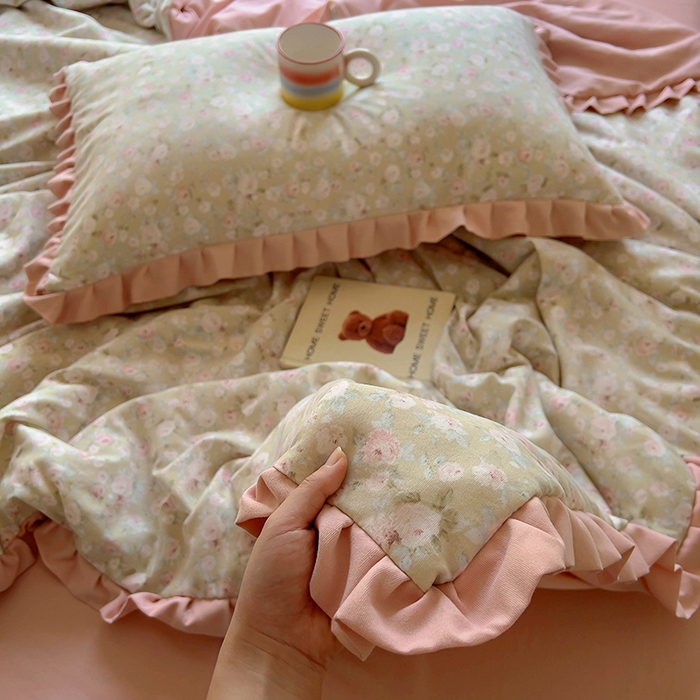 91家纺网 家纺一手货源 找家纺 欧尚 2025新款夏被四件套 花开结语