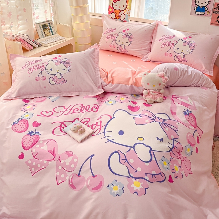 91家纺网 家纺一手货源 找家纺 （总）博雅 2025新款三丽鸥全棉大版单枕套