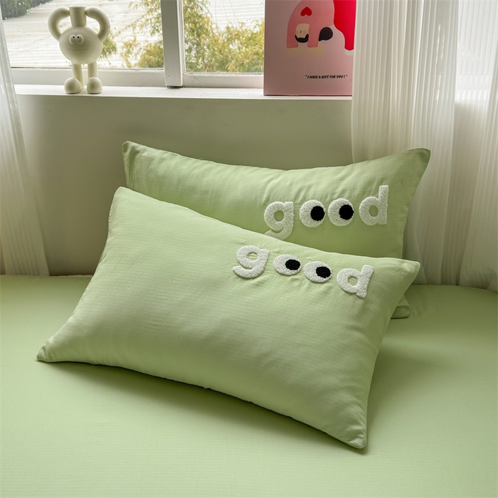 91家纺网 家纺一手货源 找家纺 （总）丽涵 2025新款全棉纯棉大雁纹绣花单品枕套