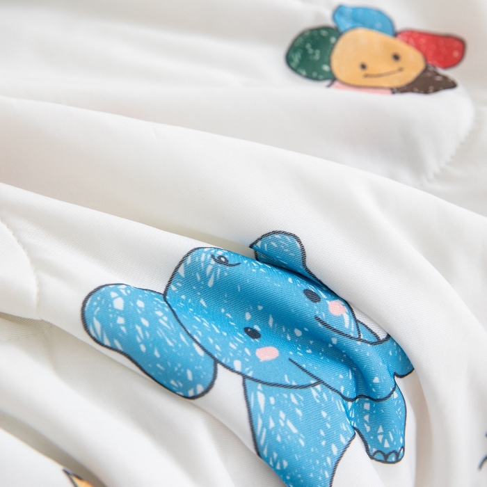 91家纺网 家纺一手货源 找家纺 嗨生活2025年儿童夏被 幼儿园夏被 凉感丝夏被 动物世界