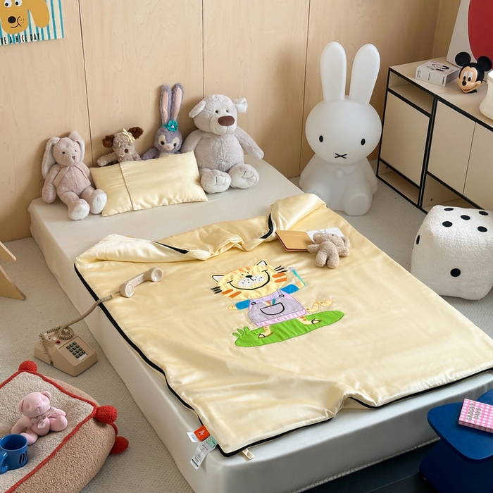 91家纺网 家纺一手货源 找家纺 （总）喜多兔儿童家纺 2025新款60S兰精天丝睡袋防踢被