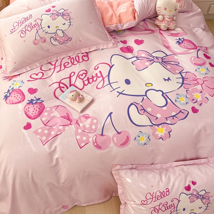 91家纺网 家纺一手货源 找家纺 （总）博雅 2025新款三丽鸥全棉大版单枕套