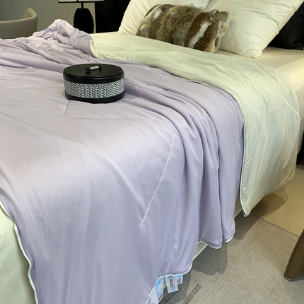 91家纺网 家纺一手货源 找家纺 （总）2025新款小冰皮夏凉被锦纶氨纶面料空调夏被凉感丝单夏被空调被