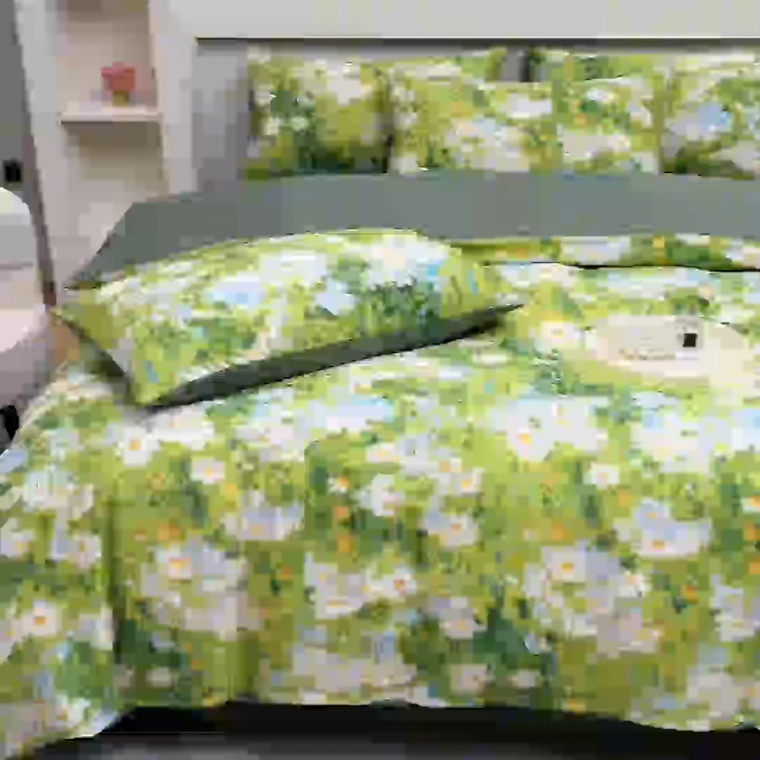 91家纺网 家纺一手货源 找家纺 宇彬家纺 2024新款13372喷气全棉四件套 柔晨