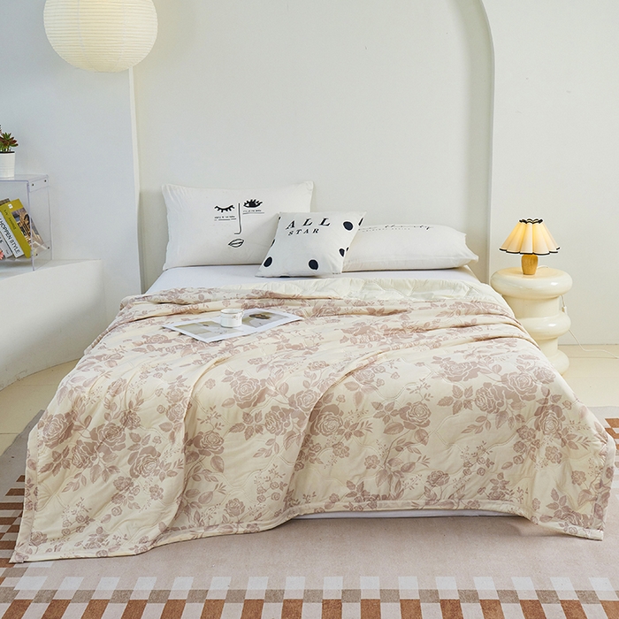 91家纺网 家纺一手货源 找家纺 （总）被多多被业 2025新款凉感丝印花夏被夏凉被空调被