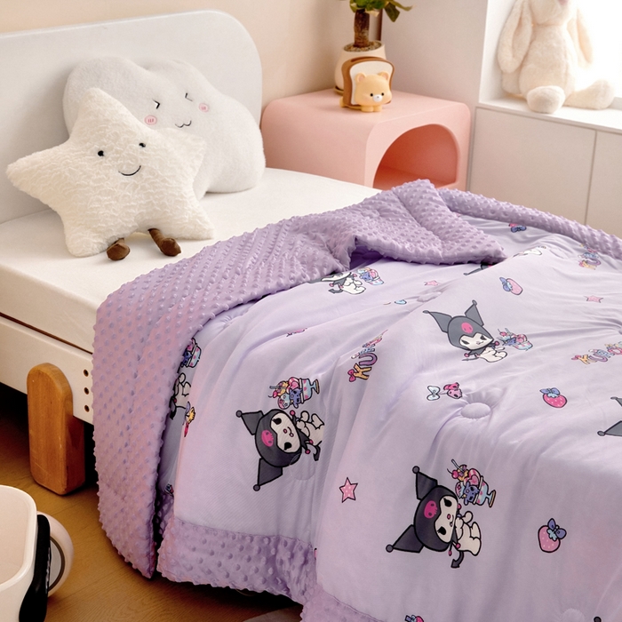 91家纺网 家纺一手货源 找家纺 （总）花满路 2025新款亲肤卡通系列儿童夏被-小床图【控价28-45-55】