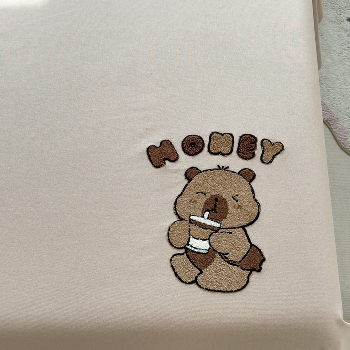 91家纺网 家纺一手货源 找家纺 席世家 2025春夏新款全棉纯棉老粗布印花床单凉席席子 卡皮拉