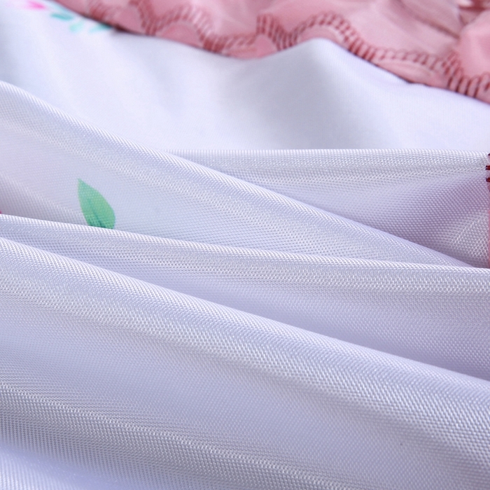 91家纺网 家纺一手货源 找家纺 情恒家纺2025新款床裙款冰丝布艺软凉席三件套 花间意-玉